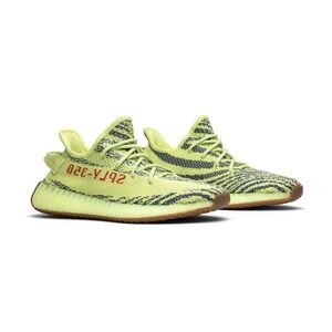 Yeezy Boost 350 V2 Yellow and Black Sneakers